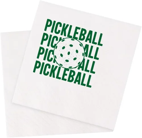 Miniatura 10 de Divertidas servilletas de cóctel con cita de pickleball, 50 unidades al día sin pickleball Wouldn't Kill Me But Why Risk It Servilletas desechables