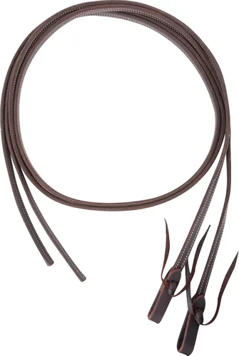 Riendas divididas de 5/8 pulgadas de grosor con doble costura Heavy Latigo Un color