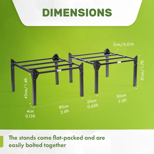 Miniatura 4 de vegepod - Cama de jardín elevada - Kit de jardín con contenedor de riego automático con cubierta protectora, fácilmente elevado a la altura