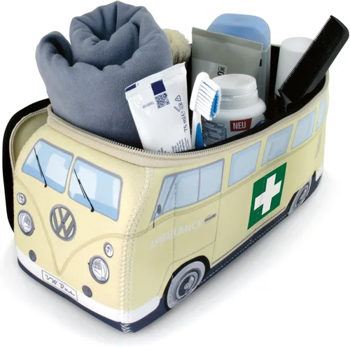 Miniatura 5 de BRISA VW Collection – Volkswagen Bolsa universal de neopreno para maquillaje, cosméticos, artículos de tocador para farmacia de viaje, en diseño