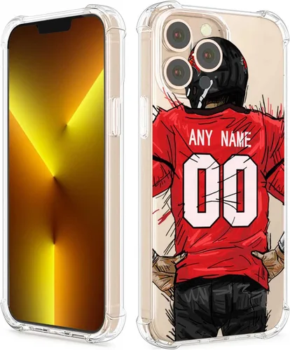Miniatura 18 de Funda protectora personalizada con nombre y números para iPhone 15, 14, 13, 12, 11 Xs Max XR 8 7 6 Plus 11 Pro Mini, delgada, a prueba de golpes