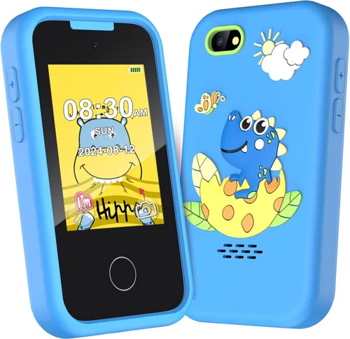 Miniatura 15 de Teléfono infantil para niños, regalos de cumpleaños de Navidad para niños y niñas de 3 a 10 años, teléfono celular, pantalla táctil de 2.8 pulgadas