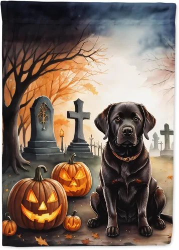 Miniatura 50 de Caroline's Treasures DAC2011GF - Bandera decorativa para jardín de Halloween con diseño de beagle para jardín, jardín, jardín, jardín, multicolor