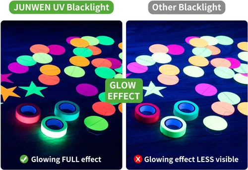 Miniatura 4 de Tira de luces negras de 20 pies, 360 LED, tira de luces LED, luces de cinta, accesorios de luz negra morada flexible de 12 V, cinta LED