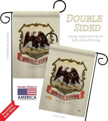 Miniatura 3 de Coat of arms New Mexico Garden Flags 2pcs Pack Americana States USA American Territories Republic Country Particular Area Small Decorative Gift Yard