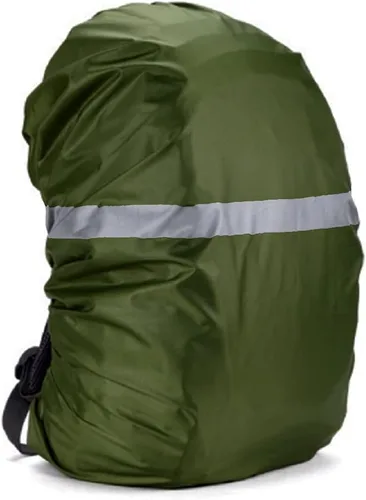 Miniatura 14 de Cubierta impermeable para mochila Silfrae de 30 L a 100 L, cubierta de lluvia para mochila para viajes, escalada, senderismo