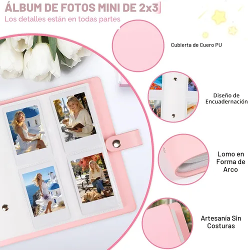 Miniatura 3 de Ruibytree Álbum de fotos de 320 bolsillos para cámara instantánea Fujifilm Instax Mini LiPlay 12 11 9 8 40 41 99 Evo 7S, cubierta de piel sintética