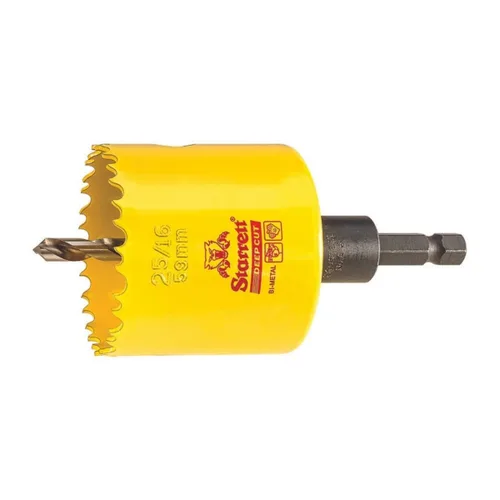 Miniatura 56 de Starrett DCH0136-G - Sierra perforadora bimetálica de corte profundo con dientes HSS resistentes a la abrasión - Ideal para cortar metal, acero