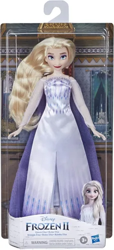 Miniatura 2 de Disney Frozen 2 - Muñeca Elsa Reina de las Nieves con vestido y calzado, largo cabello rubio, juguete para niñas a partir de los 3 años