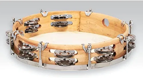 Miniatura 3 de CP391 Pandereta ajustable de 10 pulgadas, madera