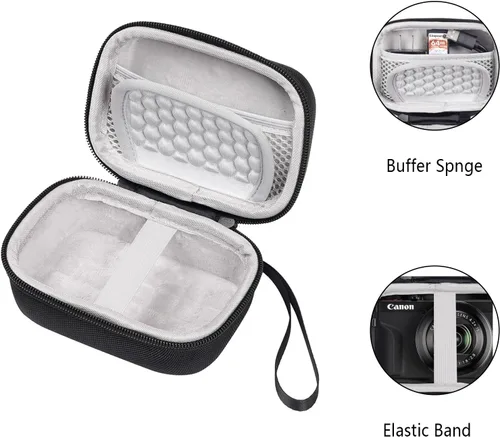 Miniatura 3 de Carrying Case for Canon PowerShot G7X Mark III/ G7X Mark II/SX740/SX730/SX720/SX620/G7X Digital Camera, Extra Mesh Pocket for Charging