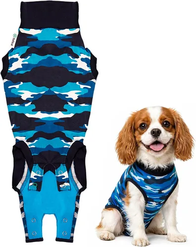 Miniatura 25 de Traje de recuperación Suitical para perros, de color negro, XXS, Negro