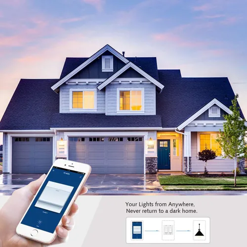 Miniatura 5 de Interruptor inteligente WiFi de pared, interruptor de luz de pared, compatible con Alexa y Google Home