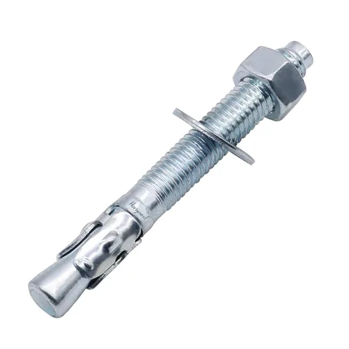 Miniatura 32 de Anclajes de hormigón 3/8, pernos de anclaje de cuña de 3/8 de acero al carbono galvanizado con arandela y tuerca, 3/8 pulgadas de diámetro exterior