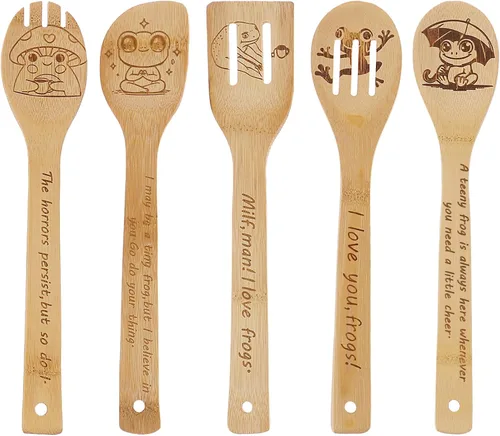Miniatura 11 de Cucharas de cocina de madera de vaca, regalos de vaca, regalos de vaca para mujeres, regalos de decoración de cocina de vaca, regalos para amantes