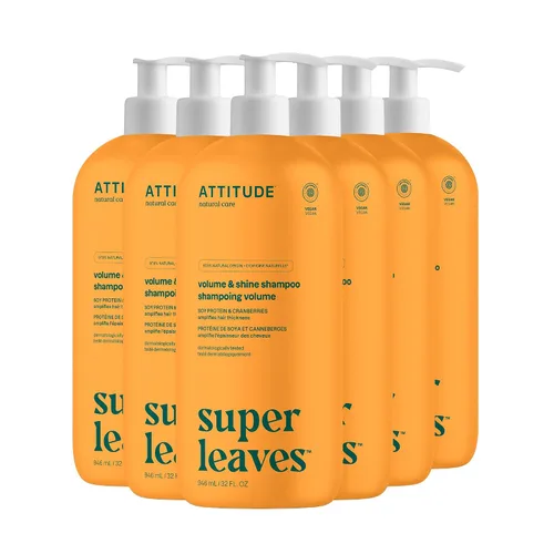 Miniatura 25 de ATTITUDE Colorlast Champú para el cabello, verificado por EWG, para cabello teñido, protege el color, ingredientes derivados de forma natural