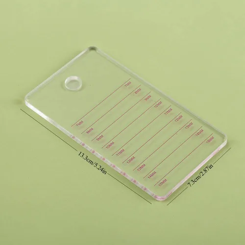 Miniatura 2 de Paleta de extensión de pestañas acrílicas, organizador de pestañas postizas, bandeja de pestañas, paleta de pegamento adhesivo, soporte individual