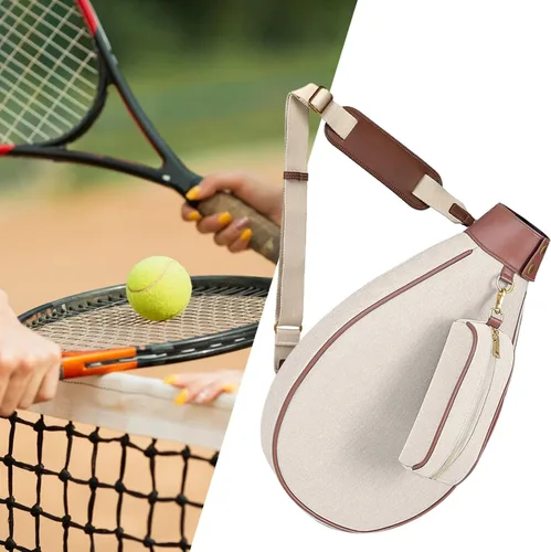 Miniatura 2 de Bolso cruzado de bádminton de tenis para mujeres y hombres, soporte para remo, bolsa de raqueta y squash para regalos de cumpleaños