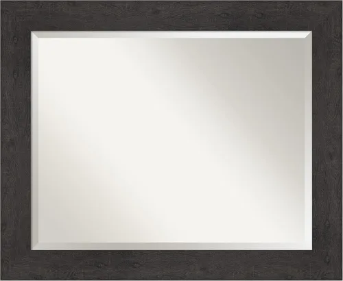 Miniatura 22 de Amanti Art - Espejo con marco para el tocador o para montar en la pared del baño, medidas en pulgadas Grano de café marrón