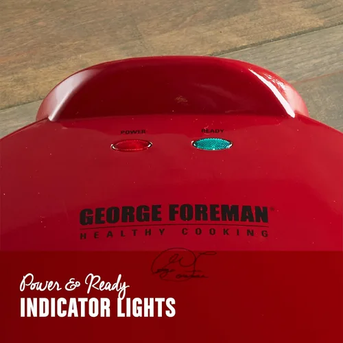 Miniatura 3 de Fabricante eléctrico de Quesadilla George Foreman, Rojo, GFQ001
