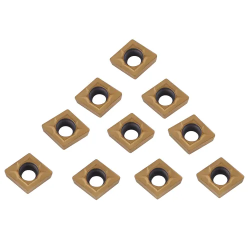 Miniatura 7 de Insertos de puntas de carburo, 10 piezas de puntas de carburo CNC insertos CCMT060204-HM YBC251 cortador de inserción de carburo cortador de torno