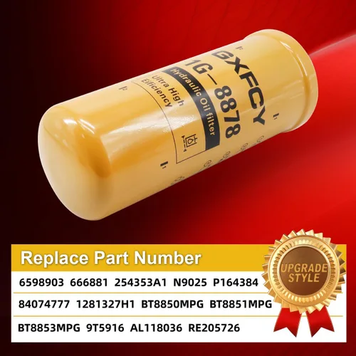Miniatura 2 de Filtro hidráulico 1G-8878 Reemplazar para 6598903 666881 254353A1 84074777 1281327H1 BT8850MPG BT8861 9T5916 AL118036 RE205726 Fit for Caterpillar