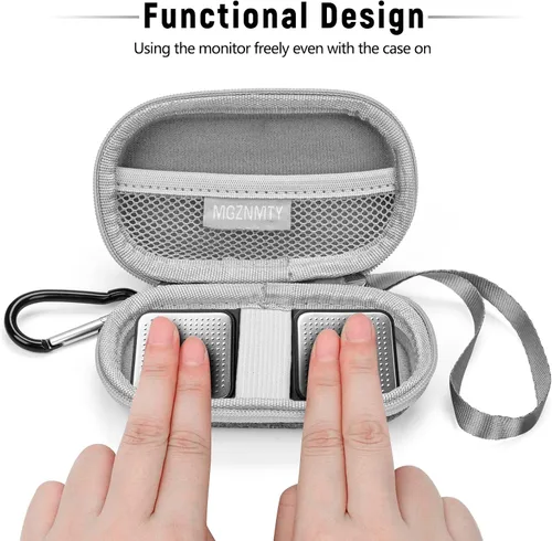 Miniatura 6 de MGZNMTY Estuche de viaje rígido portátil para AliveCor Kardia Mobile Monitor cardíaco Personal EKG/KardiaMobile 6 dispositivos de monitoreo de Gris