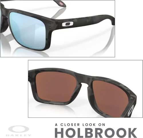 Miniatura 6 de Oakley Holbrook OO9102 - Gafas de sol cuadradas para hombre + paquete con correa + paquete con kit de gafas de diseñador iWear
