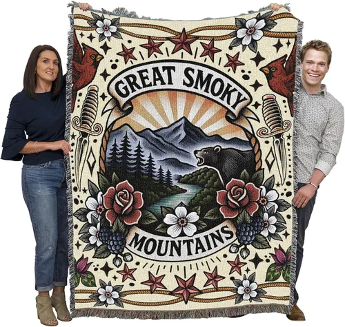 Miniatura 61 de Pure Country Weavers Manta del Parque Nacional Acadia, manta de tapiz de algodón para regalo, fabricada en los Estados Unidos, 72 x 54 pulgadas