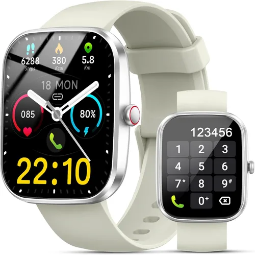 Miniatura 7 de Matast Reloj inteligente, reloj inteligente de 1.91 pulgadas para hombres y mujeres (respuesta/hacer llamadas), rastreador de actividad física