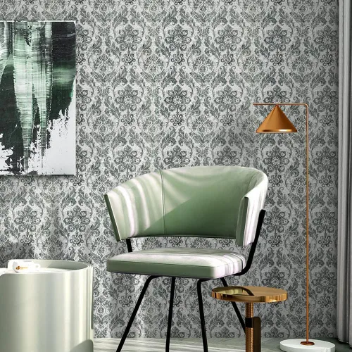 Miniatura 5 de J969 - Papel tapiz autoadhesivo extraíble de 17.7 pulgadas x 9.8 pies, papel de contacto decorativo para sala de estar, dormitorio, revestimiento
