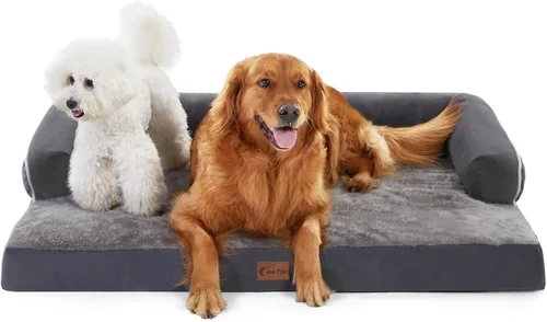 Miniatura 25 de Camas Ortopédicas para Perros de Tamaño Grande, Espuma de Celdas Impermeables tipo Huevera, Camas tipo Sofá para Perros Medianos para Jaula 35x22