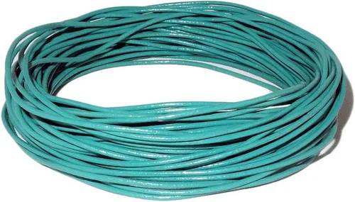 Cordones de cuero redondos de 0.039 in para collares, fabricación de joyas, 32.8 ft (10.93 yardas) para trabajo de cuentas, proyectos de bricolaje,