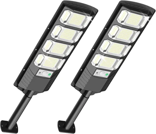 Miniatura 9 de 432LEDS - Farola solar para exteriores IP67Waterfroof, 6500K luces solares de inundación al aire libre del atardecer al amanecer, sensor