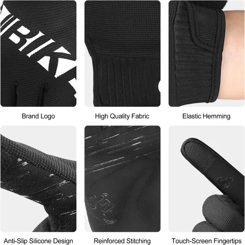 Miniatura 8 de INBIKE - Guantes para bicicleta de montaña MTB, categoría BMX, categoría ATV, todoterreno, DH, de descenso, para ciclismo, carretera, carreras