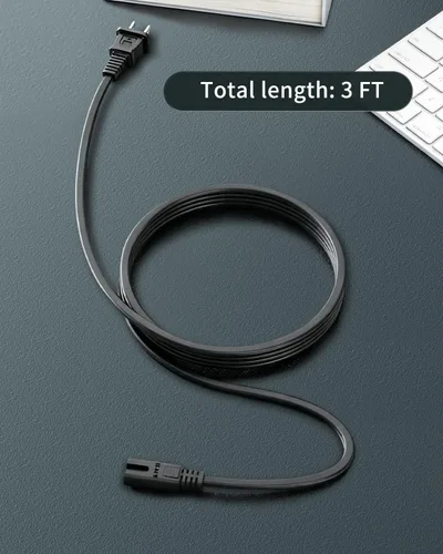 Miniatura 3 de Superer - Cable de carga de CA de 2 clavijas para JBL Partybox 310 110, 320 120 1000 710 100 300 On-The-Go, apto para ONN 100008736 Fuente