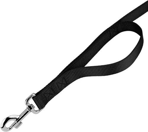 Miniatura 9 de Country Brook Design - Collar de perro de nailon Martingale y correa de doble asa-Negro-S