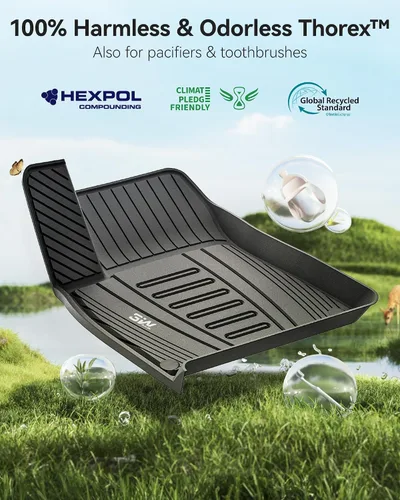 Miniatura 8 de 3W 2017-2024 2025 Tapetes para Audi Q7/SQ7 y tapetes para coche Audi Q8 2019-2024 2025, 4M TPE para todo tipo de clima, accesorios de ajuste