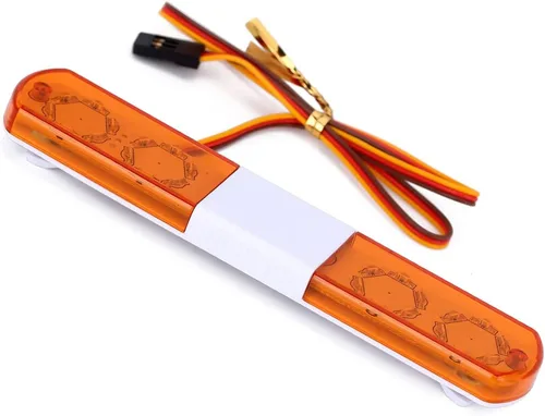 Miniatura 10 de 2 luces LED ultra brillantes de policía, lámpara estroboscópica de flash giratorio, 5 modos para 1/8 1/10 1/14 RC coche extinción de incendios