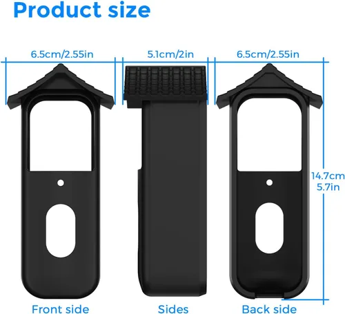 Miniatura 8 de Funda de silicona para timbre de video Blink modelo más nuevo, resistente a la intemperie, impermeable, protección UV, protector de piel para cámara