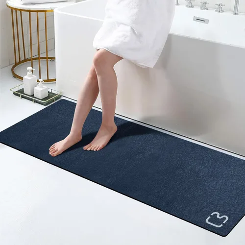 Miniatura 39 de RUERYA Tierra de Diatomeas Alfombras de Baño 23.6 x 15.7 pulgadas, Secado Rápido Súper Absorbente Base de Goma Antideslizante Alfombra de Baño