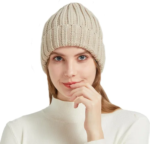 Miniatura 4 de NPQQUAN Gorro de punto de invierno cálido para mujer y hombre