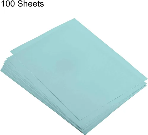 Miniatura 3 de MECCANIXITY 100 hojas de papel de copia de color 8.3 x 11.7 pulgadas Papel de impresora 80 g/m² azul claro para impresión de oficina, copia
