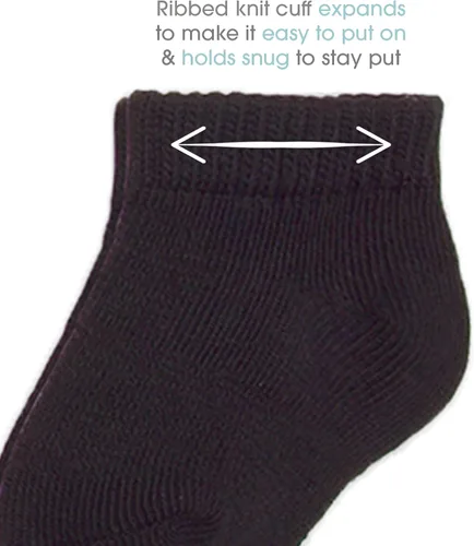 Miniatura 3 de Fruit of the Loom Paquete de 22 calcetines elásticos Grow & Fit Flex Zones de corte bajo, unisex, para niñas y niños