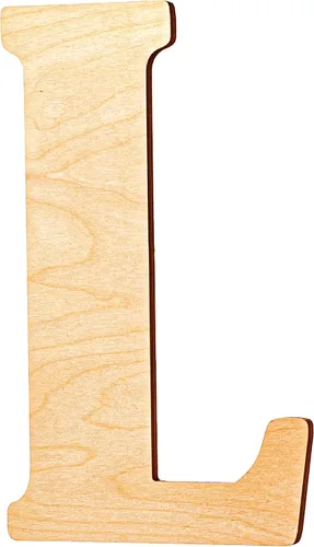 UNFINISHEDWOODCO Letra L de madera con monograma vintage sin terminar de 23 pulgadas. Para decoración de bricolaje, como colgador de puerta,