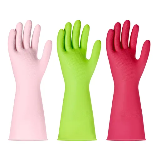 BOOMJOY Guantes de limpieza de nitrilo, guantes resistentes para lavar platos, guantes grandes reutilizables para cocina, baño, jardinería, trabajo,
