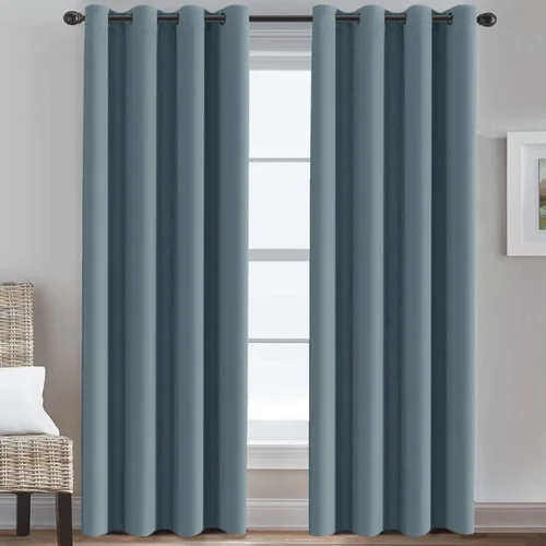 Miniatura 68 de H.VERSAILTEX - Cortinas blackout con aislamiento térmico y ojales en la parte superior, para patios, puertas correderas y división de habitaciones