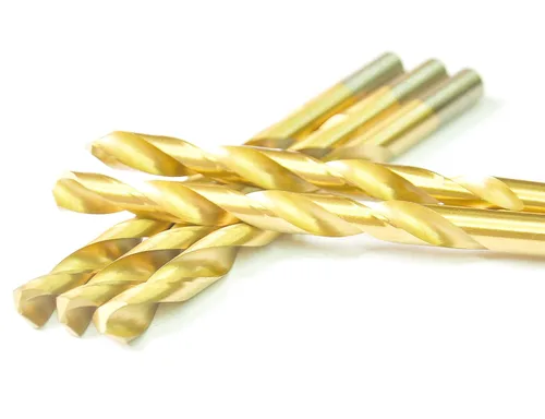 Miniatura 7 de DRILLFORCE (5 piezas) Brocas con revestimiento de titanio HSS de 25/64 pulgadas x 5-1/8 pulgadas, longitud Jobber, vástago recto, taladro de metal