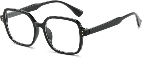 LJCZKA Lentes cuadrados de bloqueo de luz azul para mujeres y hombres, lentes rectangulares retro de los años 90 para juegos de computadora
