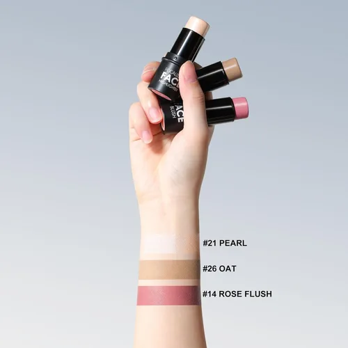 Miniatura 3 de FOCALLURE 3 barras de contorno en crema, tonos con iluminador y bronceador y rubor, lápiz de contorno facial de larga duración no graso, fácil